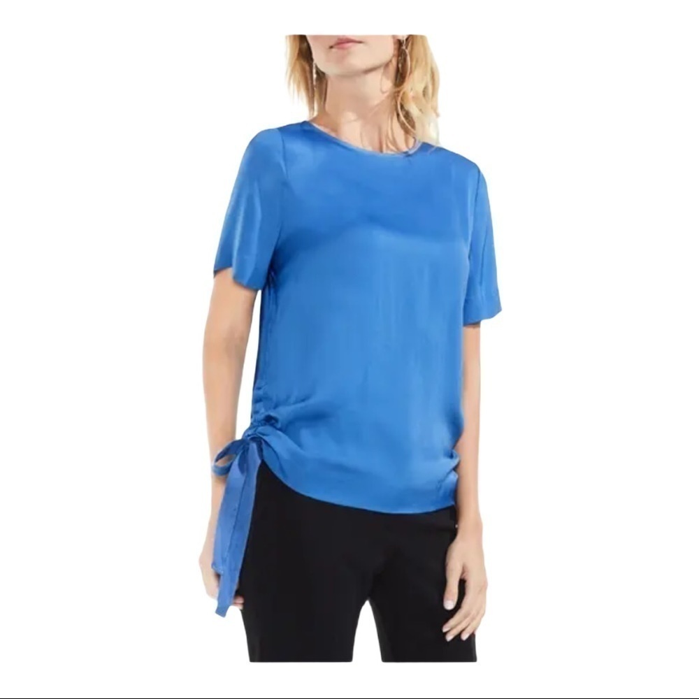 Vince Camino Side Drawstring Rumple Blouse